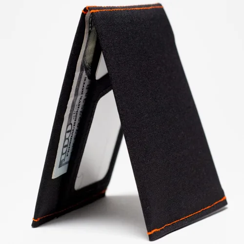 Vista 2 de SlimFold MICRO - Billeteras delgadas veganas con bolsillo frontal minimalista para hombre (bloqueo RFID)