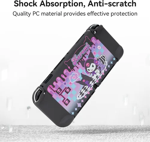 Vista 3 de YOCORE Funda protectora OLED delgada para interruptor compatible con Switch OLED, diseño antiarañazos y absorción de golpes, KLM Play Time
