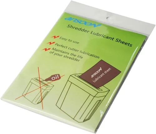 Vista 5 de Hojas de lubricante de trituradora de papel, trituradora de papel afilado y hojas lubricantes (12PCS)