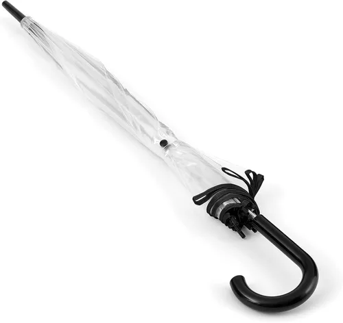 Vista 2 de ShedRain Bubble Umbrella See Through, Rain & Windproof Umbrella - Perfect for Weddings, Prom, Outdoor Events - Automatic Open, Flower Print