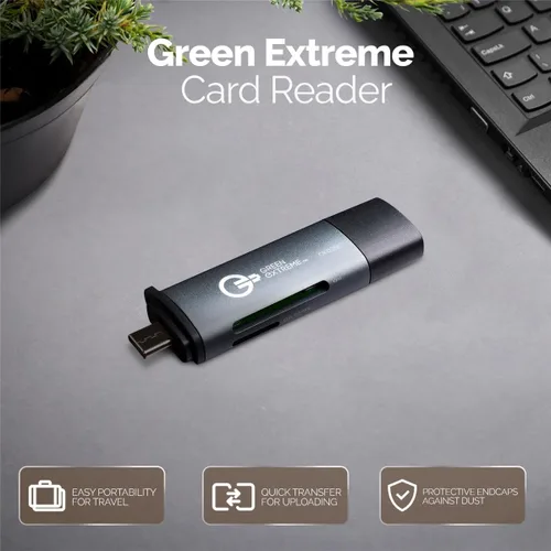 Vista 2 de Lector de tarjetas SD, USB 3.0 Tipo-A y lector de tarjetas OTG Tipo-C