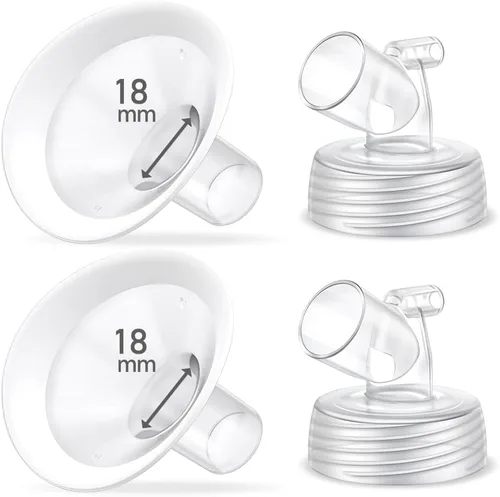 Vista 14 de Juego de 2 bridas de 0.55 pulgadas, protector de borde suave actualizado y conector de base de boca ancha, piezas de bomba para Spectra S2 Spectra
