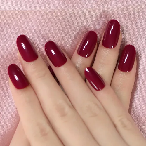 Vista 8 de ELEVENAIL Uñas de Navidad con caja de regalo de dibujos animados de diamantes de imitación 3D, ciervo, árbol rojo, uñas postizas medianas largas