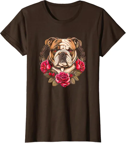Vista 16 de Día de San Valentín - Camiseta de San Valentín Bulldog Inglés, Negro
