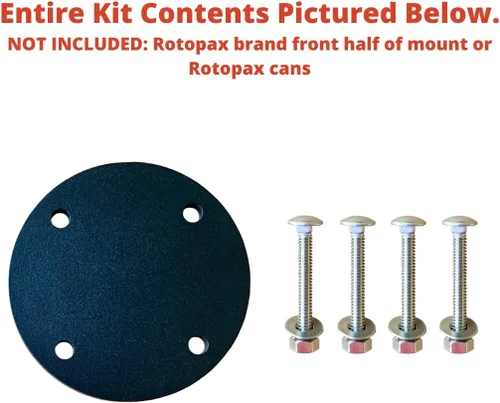 Vista 2 de Soporte de montaje para Rotopax muy resistente. Placa de apoyo y accesorios