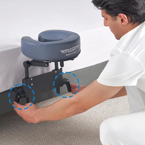 Vista 3 de Reposacabezas de masaje para cama, almohada boca abajo, almohada ajustable de espuma viscoelástica para dormir, almohada boca abajo después