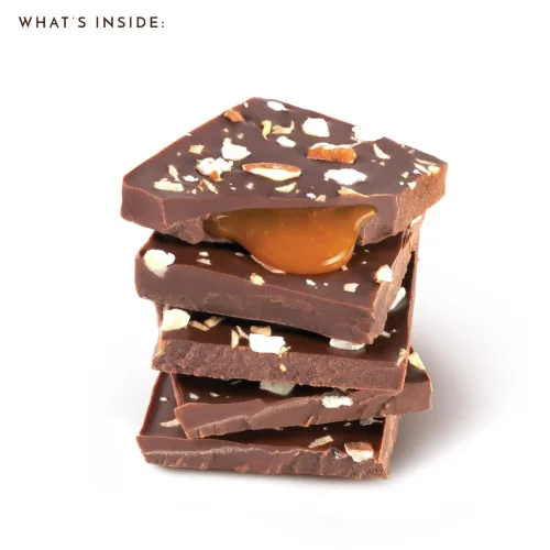 Vista 4 de Ethel M Chocolates Barra de chocolate con leche gourmet de lotes pequeños con centro suave de caramelo de coco artesanal y cubierta con almendras