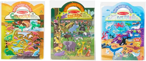 Vista 12 de Melissa & Doug Princesa Puffy, juego de adhesivos, Combo de calcomanías infladas