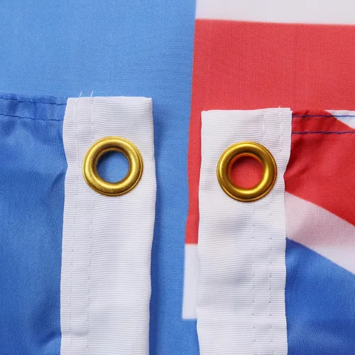 Vista 2 de AZ FLAG - Bandera de Anguila - 3x5 pies - Poliéster ligero Anguillano - Banner británico con dos ojales de latón - Resistente a la decoloración