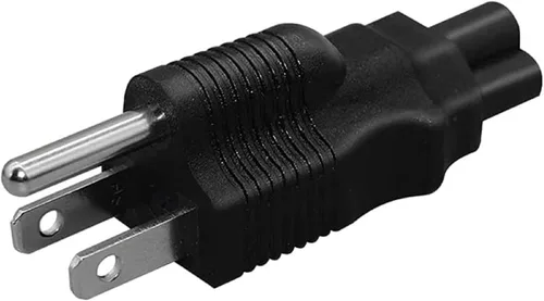 Vista 5 de Toptekit - Cable de alimentación de Mickey Mouse de 3 clavijas de EE. UU., cable corto de alimentación de CA NEMA 5-15P macho a IEC320 C5 hembra
