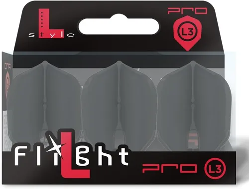 Vista 14 de L-style L3 Shape (Small Standard) PRO Molded Dart Flights – Champagne Ring Compatible – for Soft Tip & Steel Tip Darts