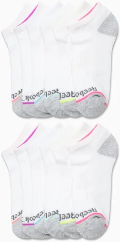 Vista 2 de Reebok Calcetines acolchados de corte bajo transpirables para mujer (12 unidades)