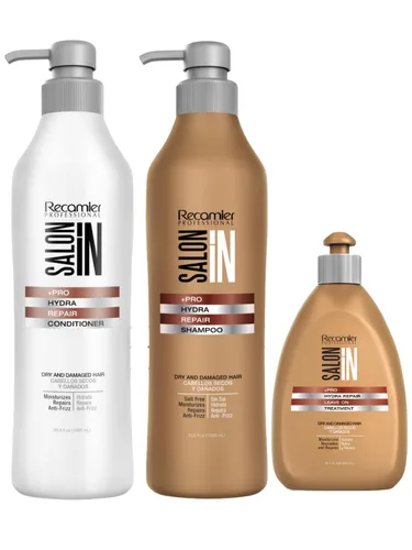 Vista 5 de Salon In by Recamier - Juego de champú y acondicionador Color Guard + tratamiento sin enjuague para cabello teñido Ayuda a preservar la vitalidad