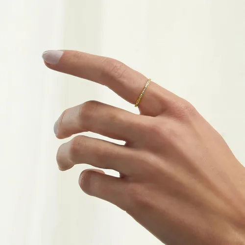 Vista 7 de RS Pure by Ross-Simons - Anillo de eternidad de diamantes de 0,15 qt t t en oro amarillo de 14 kt