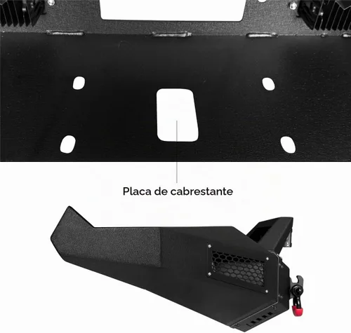 Vista 7 de Vijay Parachoques delantero y trasero para RAM 1500 2013-2018 y RAM 1500 Classic 2019-2024 con placa de cabrestante y luces