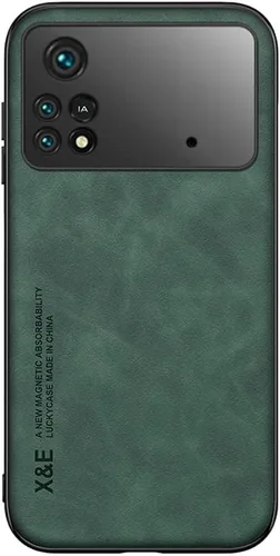 Vista 5 de Kepuch Funda Silklike para Xiaomi Poco M4 Pro 4G - Cubierta Parachoques Placa De Metal Incorporada Para Xiaomi Poco M4 Pro 4G - Negro