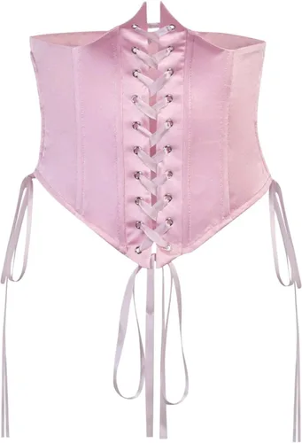 Vista 8 de Vestido de hada renacentista para mujer, vestido de verano con manga acampanada, vestido corto de gasa con hombros descubiertos, vestido de corsé