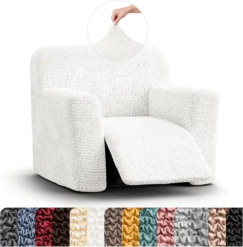 Vista 33 de PAULATO BY GA.I.CO. Funda para sillón reclinable, funda de ajuste suave, protector elástico de muebles reclinables de 1 pieza, tela hipoalergénica