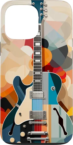 Vista 24 de Electric Guitar Abstract Art Cover Phone Case for iPhone 17