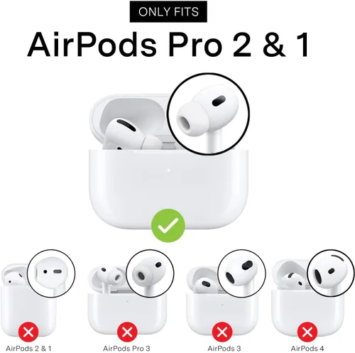 Vista 2 de Velvet Caviar Funda compatible con AirPods Pro de 2ª y 1ª generación, bonita funda protectora dura para mujer, diseño de lunares azules y aguamarina