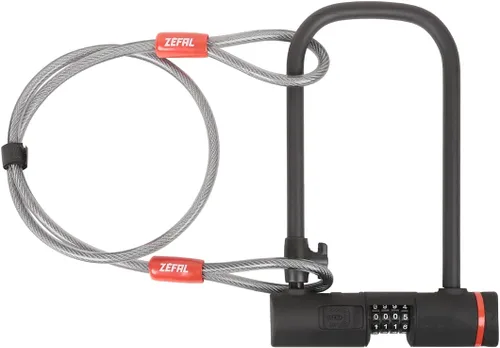 Vista 2 de Zéfal K-Traz U13 - Candado para bicicleta, resistente en forma de U, acero resistente, cable opcional de 47.2 in, candado para bicicleta, bicicleta