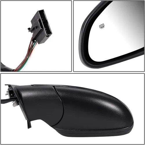 Vista 4 de DNA Motoring OEM-MR-GM1320439 - Espejo retrovisor de puerta lateral del conductor con ajuste eléctrico calefactable compatible con verano 2012-2017