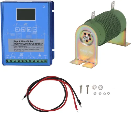 Vista 5 de Controlador de carga solar de viento de 24 V 48 V pantalla LCD, modo de carga MPPT universal para controlador de carga inteligente fuera de la red