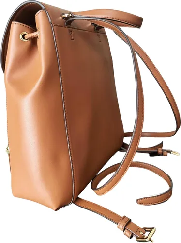 Vista 5 de Michael Kors Mochila Phoebe mediana con cordón para mujer, bolso de moda para adultos, Vainilla, Cordón