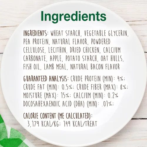 Vista 4 de Nylabone Healthy Edibles - Golosinas para cachorros, sabor cordero