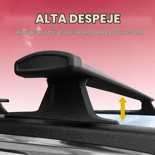 Vista 6 de KINGGERI Barras Transversales de Techo de Carga Pesada 220lbs Compatibles con Jeep Compass 2018-2025, Barras de Aluminio para Techo, Portaequipajes