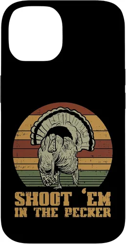 Vista 4 de Shoot Em in The Pecker Turkey Vintage Hunting Hunter Gift Case for iPhone 17