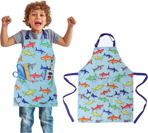 Vista 14 de Delantal para niños - cocina, jardinería, artista, pintura, limpieza, horneado, cerámica, chef, cocina, regalo para niños, niñas