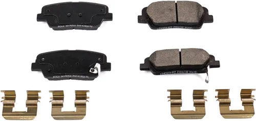 Vista 2 de Power Stop 17-1916, pastillas de freno de cerámica Z17 traseras con accesorios
