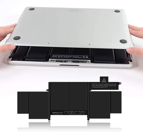 Vista 5 de BatPower A1493 - Batería de repuesto para laptop Apple de finales de 2013 a mediados de 2014 MacBook Pro de 13 pulgadas, Retina A1502, EMC 2678, EMC