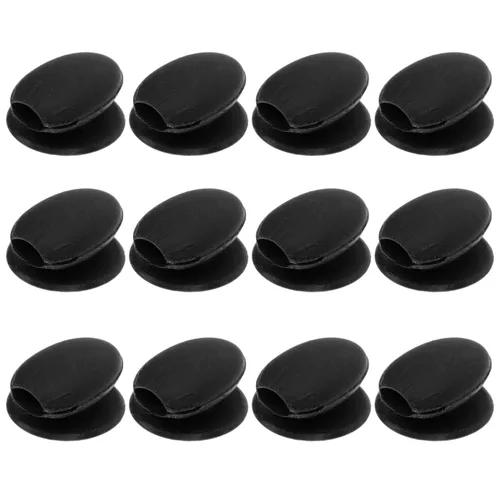 Vista 6 de Fundas para cepillos de labios, cubiertas de silicona para brochas de maquillaje, cubierta antipérdida, protectores de cepillo cosmético para Negro