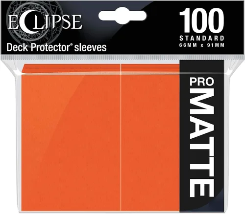 Vista 10 de Ultra Pro E-15616 Eclipse Standard Matte Sleeves 100 Pack-Apple Red