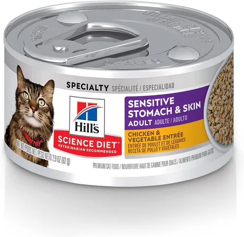 Vista 5 de Hill's Science Diet Alimento seco para gatos, adultos, estómago y piel sensibles