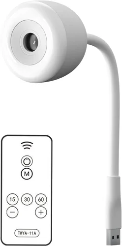 Vista 8 de Proyector de luz nocturna de luna, lámpara de proyector USB con 3 modos LED ambientales, control remoto, luz nocturna, dormitorio, sala de estar