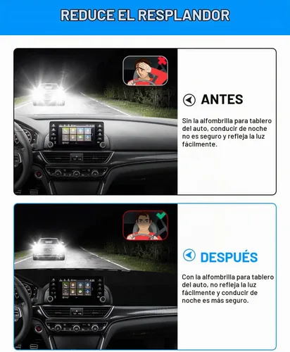 Vista 4 de CARTIST Cubierta de tablero para Honda Accord 2018-2020 2021 2022, accesorios para salpicadero, cubierta de franela, protector de rayos UV