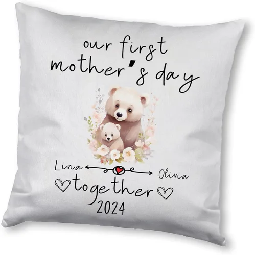 Vista 16 de Mother's Day Bear, Personalised Pillow Case Decor for Home, Present for Mom, Grandmother, for Her