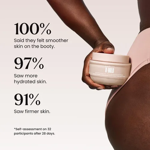 Vista 7 de MAËLYS B-BOLD - Mascarilla para realzar los glúteos, crema corporal reafirmante y reafirmante para la zona del trasero, tensar la piel con ácido