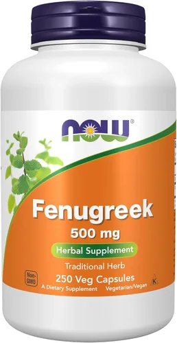 Vista 9 de NOW Foods Suplementos, Alholva (Trigonella foenum-graecum) 500 mg, Suplemento herbario, 100 cápsulas vegetales