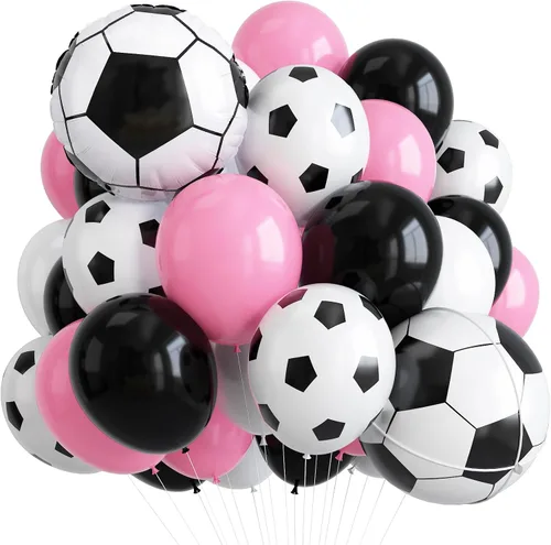 Vista 20 de Globos negros, blancos y dorados, 50 globos de látex de helio de 12 pulgadas, color negro, blanco, crema, beige, dorado metálico, para mujeres
