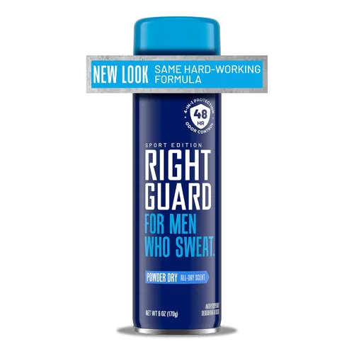 Vista 2 de Right Guard Paquete de spray antitranspirante y desodorante deportivo con aromas en polvo seco y fresco, control de olores de 48 horas, bloquea