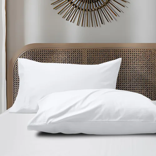Vista 9 de Juego de 2 fundas de almohada de algodón de tamaño estándar, 800 hilos, 100% algodón egipcio, fundas de almohada naturales, suaves y transpirables