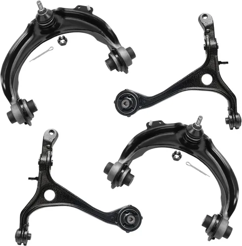Vista 108 de Detroit Axle - 4 piezas de brazos de control traseros para Ford C-Max, Focus, Mazda 3 5, Volvo C30, C70, S40, V50, 4 brazos de control superiores e