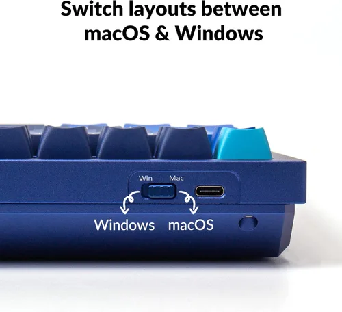 Vista 8 de Keychron Q5 RGB QMKVIA - Teclado mecánico personalizado con cable macro programable con interruptor rojo Gateron G Pro intercambiable en caliente 96