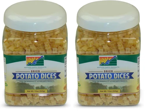Vista 2 de Mother Earth Products Dados de patata seca, tarro de cuarto de galón