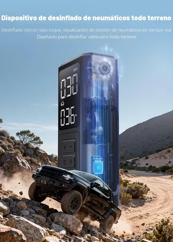 Vista 7 de Compresor de aire portátil para inflado de neumáticos, inflado rápido de 150 PSI, bomba de aire portátil para neumáticos