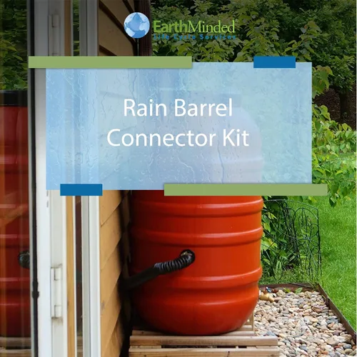 Vista 7 de EarthMinded - Kit de desbordamiento de barril de lluvia – Desvía el agua lejos de barriles de lluvia completos y de tu hogar – Este kit de eslabones